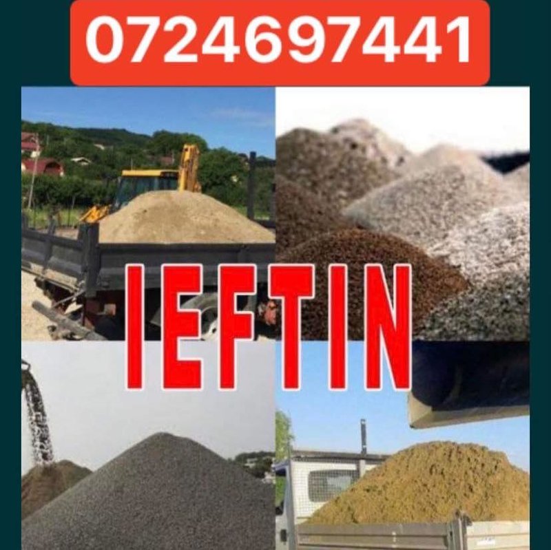 Nisip, pietris, balast, pamant